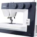 Janome 1522BL Mechanical Sewing Machine - Aesthetic Black Sewing Machine for Beginners, 22 Built in Stitches, 1 Step Buttonhole, Heavy Duty Metal Frame, Built in Needle Threader for Easy Use
