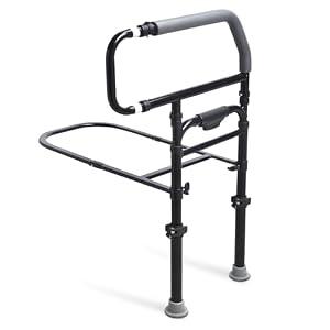 Sangohe Bed Rails for Elderly Adults Safety - Heavy Duty Bed Rail for Senior & People Falling Out of Bed - Bed Rail for Elderly, Height Adjustable, Fits Thick Mattress, Hold up to 300 Lbs, 504Q