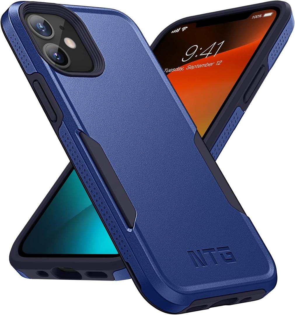 NTG【2023 New Designed for iPhone 15 Pro Max Case, Heavy-Duty Tough Slim Shockproof [2 Layer Structure][Military Grade Protection] Phone Case for iPhone 15 Pro Max(6.7 Inch), Cobalt Blue