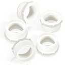 Wenqik 5 Pcs PVC Pipe Fitting 2" Male Thread to 1-1/ 2"female Thread Reducer Bushing PVC Adapter Pipe Fittings Male to Female Threaded Pipe Sink Drain Adapter for Connecting Pipe