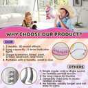 Outdoor Discovery Animal Caller for Kids Toddlers, Hunting Toys with 2 Modes & 30 Realistic Animal Sounds, Toys with 8" Horn and 5-Level Lights, Early Learning for Boys Girls (Pink)