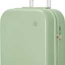 mixi Carry on Luggage, 20'' Suitcase Spinner Wheels Luggage Hardshell Lightweight Rolling Suitcases PC with Cover & TSA Lock for Business Travel, Avocado Green, 20in Carry on