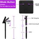 2-Pack 200 LED Solar Fairy Lights Outdoor, Upgraded Oversize Lamp Beads & Super Bright Solar String Lights Outoor, 8 Modes Solar Lights for Garden Patio Decorations(Purple)