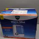 Vicks Warm Mist Humidifier FilterFree 1Gal Tank, Auto ShutOff, Night Light, VapoPad and VapoSteam Compatible (White)