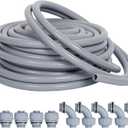Liquid-Tight Conduit and Connector Kit 1/2inch 25ft, Flexible Non Metallic Liquid Tight Electrical Conduit w/UL Certification, Electrical Conduit Kit with 5 Straight, 5 Angle Fittings