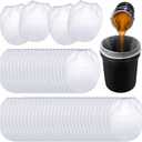 Patelai 100 Pieces 5 Gallon Paint Strainer Bags White Regular Fine Mesh/Elastic Top Bag Strainers for Use with Paint Sprayers