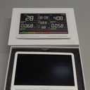 16 in 1 Air Quality Monitor Indoor 7" Large Display 9 AQI+7 Alerts, CO2 Monitor Air Quality Tester for CO2, TVOC, PM2.5 PM1.0 PM10, HCHO Temperature Humidity AQI & Time Air Quality Meter for Home