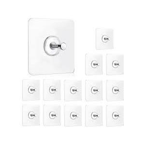 Wall Hooks, Picture Hangers Without Nails, Adhesive Wall Hooks, Waterproof and Rustproof to use Inside Kitchen, Bathroom, Home and Office (A)