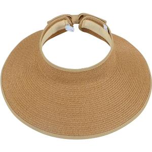 Simplicity Women Beach Hat Sun Hats for Women Sun Hat for Women Sun Visors for Women Straw Beach Hat Visor for