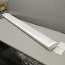 Lithonia Lighting 4 Foot LED Light Fixture, Low-Profile LED Wraparound Flush Mount Ceiling Light, 4000K Cool White, 120V, 48-Inch (FMLWL 48 840)