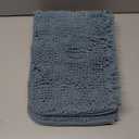 OLANLY Bathroom Rugs 24x16, Extra Soft Absorbent Chenille Bath Rugs, Rubber Backing Quick Dry, Machine Washable Bath Mats for Bathroom Floor, Tub and Shower, Home Decor Accessories, Airy Blue