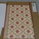 patdrea French Floral Red Rectangular PVC Placemats, Pack of 6, Waterproof Insulation, Soft and Durable, Suitable for Dining Table, Kitchen and Coffee Table Decoration,12"*17"
