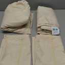 LuxClub Twin Sheets - Soft Kids Bed Sheets, 3 PC Deep Pockets 18" Eco Friendly Wrinkle Free Fitted Sheets Machine Washable Hotel Bedding Silky Soft Cream