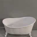 Milk Bath Tub for Baby Photography, Clear Acrylic Oval Photo Prop Curved Rim And Wide Base, For Newborn And Sitter Photography Sessions