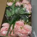 Yuxung 8 Bundles Artificial Peonies Flowers Boho Faux Flowers Arrangements Artificial Centerpiece Spring Bouquet Floral Wedding Decoration for Vase(Light Pink)