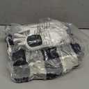 Homemate Electric Blanket Heated Throw - 50x60 Ultra Soft Cozy Flannel Heating Blanket with 10 Fast Heat Levels 8 Hours Auto Off Over-Heated Protection ETL Certification Keep Warm in Home Office (Black-white)