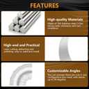 304 Stainless Steel Pie Cuts, 1.75'' Polished Exhaust Cutout Laser Cut and Deburred for Custom Exhaust System 5 Pcs