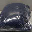 Yimobra Bathroom Rug Mat 44 x 24, Non Slip and Super Absorbent Bath Mat,Machine Washable Quick Dry,Ultra Plush Chenille Shower Rugs for Bathroom Floor Sink Tub and Shower Outside,Navy Blue