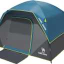 CAMEL CROWN Tents for Camping 4/8 Person Waterproof Quick Setup Folding Outdoor Backpacking Tents 4 People Family Hiking (Dark Blue)