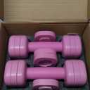 Adjustable Dumbbell Set of 2: Sportneer 4 in 1 Free Weights Dumbbells Set for Women, Hand Weights for Women at Home, Each 2lb 3lb 4lb 5lb Weights with Soft Rubber Handle for Home Gym Exercise Training (Wild Rose)