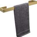 TocTen Bath Towel Rack - Square Base Thicken SUS304 Stainless Steel Towel Bar for Bathroom, Bathroom Bar Accessories Towel Rod Heavy Duty Wall Mounted Towel Holder (Brushed Gold, 16 Inch)