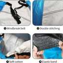 Tire Covers 4 Pack,Tough Tire Wheel Protector for Jeep, Camper, SUV, Travel Trailer,RV, Truck,Universal Outdoor Waterproof Anti-UV Snow Sun Rain Tire Covers Set Fits Tire Diameters 27-29 Inches