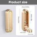 Dntorx Folding Coat Hooks, 6 Pcs Foldable Gold Wall Hooks Heavy Duty Foldable Hook Bathroom Towel Hooks Robe Hooks Wall Mounted for Hanging Coat Towels Clothes Hat Bags Keys