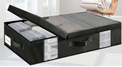 Underbed Storage Containers 2 Pack, 26"x31"Large Under Bed Storage Bins with Lids, Foldable Under the Bed Storage Drawer for Organizing Clothes, Shoes, Blankets, Pillows-PEVA Waterproof Material Underbed Storage Containers 2 Pack, 26"x31"Large Under Bed Storage Bins with Lids, Foldable Under the Bed Storage Drawer for Organizing Clothes, Shoes, Blankets, Pillows-PEVA Waterproof Material