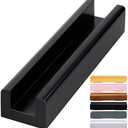 Colingmill 1 Pcs Wooden Floor Mirror Stand Anti Slip Base for Full Length Mirrors Stable Support Holder Bracket with Enlarged Non Slip Pads for Home Mirror Frames (9.8 x 2.3 x 1.5 Inches,Black)