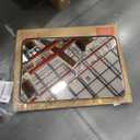 ANDY STAR Wall Mirror for Bathroom, 24x36 Matte Black Bathroom Mirror, Modern Stainless Steel Metal Frame with Rounded Corner, Rectangle Glass Panel Wall Mounted Mirror for Vanity