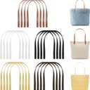 20 Pcs 24.8"L Leather Purse Handles, Premium Leather Purse Straps for Handbags Replacement, Multi-Color Bag Handles for Bag Making DIY Craft Supplies (5 Classic Colors)