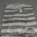 Saodimallsu Womens Striped Cardigan Sweaters Cropped Fall Button Open Front Long Sleeve Knit Sweater Coat with Pockets L