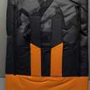 HOPERAN Dual-Sided Heated Stadium Seats for Bleachers with Back Support, 3 Levels Heating Bleacher Seats with Backs and Cushion Wide, 5 Pockets Portable Stadium Chair for Outdoor Sports (Orange)