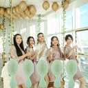 Bridesmaid Proposal Gifts 8pcs Mini Travel Brush bachelorette party accessories Cute hair Brush for Wedding Party Favors for Wedding Party Favors (Pink, 6pcs)