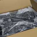 8Pcs Door Sill Protector and 2Pcs Center Console Anti-Kick Pads for Tesla Model Y Juniper 2025 2026 Front and Rear Door Pedal Kick Protection Carbon Fiber Friction Resistant Interior Accessories