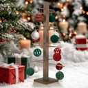 32 Inch Christmas Ornament Display Tree Centerpieces for Tables Ornament Tree Stand Holder Tabletop Artificial Tree for Wedding Anniversary Birthday Farmhouse Party Home Decor (2ft 10in, Brown)