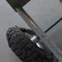 Steel Pneumatic Hand Truck Dolly - Tires, Powder -  Grey Dolly 50"x14"