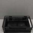 Barydat 4 Pcs Slatwall Basket Set Ventilated Metal Slatwall Basket Hanging Wire Bins Wall Mounted Accessories for Panel Garage Storage Display Organizing(Multi Size,Black)