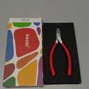 BEZOX Cuticle Clipper for Salon-Worthy Nails - Professional Half Jaw (5 mm) Cuticle Trimmers with Silicon Handle for Expert Manicures, Precision Cuticle Cutters Premium Cuticle Tool - Red