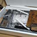 HOOBRO TV Stand with Mount and Power Outlet, LED Entertainment Center with Swivel Mount for 32/45/55/60/65/70/75 inch TVs, 3-Tier Storage Shelf for Living Room, Bedroom, Rustic Brown BF46UDDS01