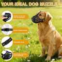 Dog Muzzle, Soft Breathable Dog Muzzles Suitable Dogs, Adjustable Basket Muzzles Prevents Chewing and Biting for Grooming Trimming Training, 

Size: XXXL ( 135lb )