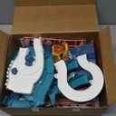 Toy Car Ramp Track, Climbing Hills Railcar Colorful Vehicles Construction Play Set with 12 Mini Racer Cars for Kids 3+(Dinosaur)