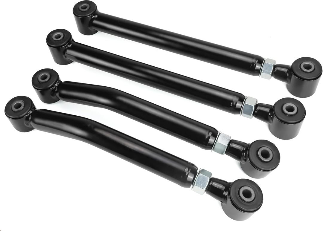 0-4.5" Lift Adjustable Rear Control Arms for 2007-2018 Jeep Wrangler JK, 2018-2024 Jeep Wrangler JL/JLU – Upper & Lower Arms