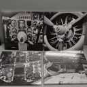pack of 4 airplane pilot, frames