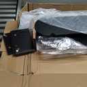 LINSY Fluted Console Table with Storage, Entryway Table Wood Entrance Tables for Front Door, Behind Couch Sofa Table with Shelves, Foyer Tables for Hallways, Living Room Boho Furniture, Light Wood