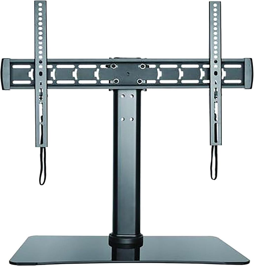 Stanley 32 70-Inch Adjustable Tabletop TV Stand with Glass Base, Black