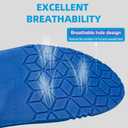 2 x Plantar Fasciitis Insoles for Men Women,High Arch Support for Pain Relief, Inserts Orthotic for Flat Feet Absorbing Inserts Standing All Day,Insoles for Work Boots (M6-6.5/W8-8.5) (Red)