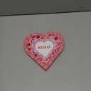 4 Pcs Valentine's Day Decor Double-Sided Wooden Table Decorations Sweet Love Heart Signs Red Lips Tiered Tray Ornaments for Wedding Anniversary Party