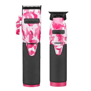BabylissPro LimitedFX Pink Camo Clipper and Trimmer Combo