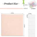 12Pcs Felt Bulletin Board, Upgraded Felt Wall Tiles with 48 Removable Adhesive Tabs & 30 Push Pins, Large Cork Boards for Walls, Perfect for Classroom, Home, Office, DIY Vision Board (Pink)